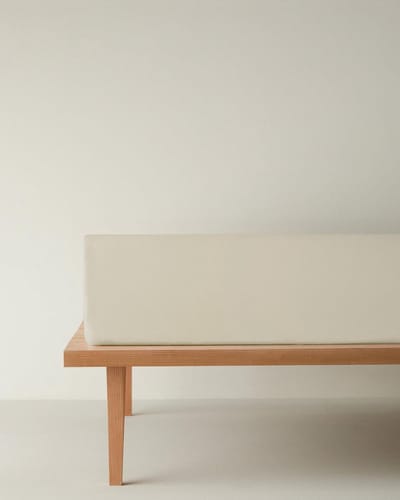 English Home Novella Premium Hoeslaken - 100% Katioen - Met elastiek - 100 x 200 cm - Beige / Lichtbruin