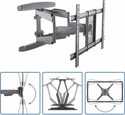 StarTech.com Flat Screen TV Wall Mount - For 32 - 70in LED/ LCD TVs - Steel - Max 45 kg - recommended for 70"