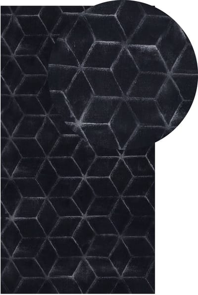 THATTA - Shaggy vloerkleed - Zwart - 80 x 150 cm - Polyester