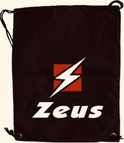 Zeus Sport Rugtas/Gymtas, zwart, nylon 32x40 cm