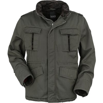 Black Premium by EMP Winterjas - Jas met verborgen capuchon - S tot M - voor Mannen - olijf-olijf camo