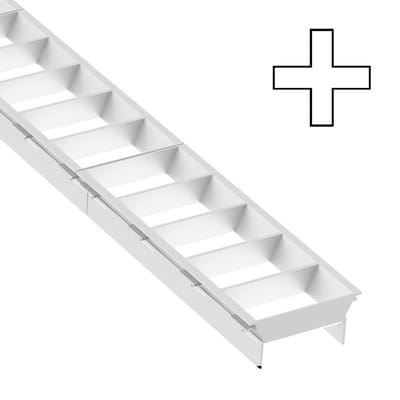 The Light Group SLC lamellenrooster Click, X-module, wit, kunststof
