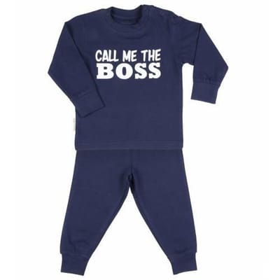 Frogs and Dogs Pyjama – "Call Me The Boss" – Roze – Maat 62 – Comfortabele Baby Pyjama