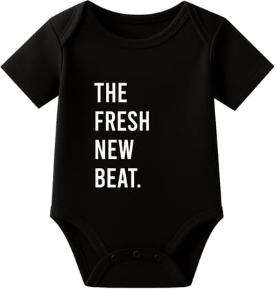 Romper A fresh new beat - zwart - korte mouw