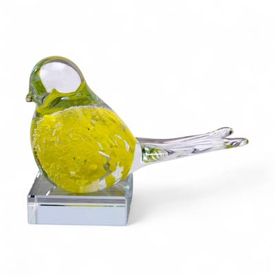 Loranto - Vogel Urn Geel - Urn Voor Thuis - Crematie Urnen - Vogeltje