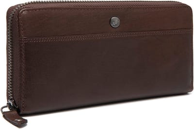 The Chesterfield Brand Leren Portemonnee Livorno Wallet Brown Donkerbruin