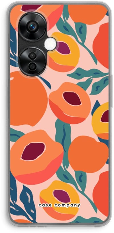 Case Company® - Hoesje geschikt voor OnePlus Nord CE 3 Lite hoesje - Perzik - Soft Cover Telefoonhoesje - Bescherming aan alle Kanten en Schermrand