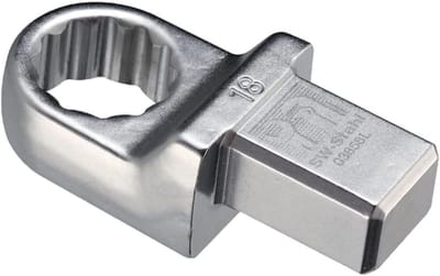 SW-Stahl 03858L inzetringsleutel 18 mm I inzetvierkant 14 x 18 mm I inzetringsleutel SW 18 mm