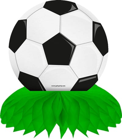Tafeldecoratie | Feestversiering | Thema: Voetbal | Diameter: 16,5cm