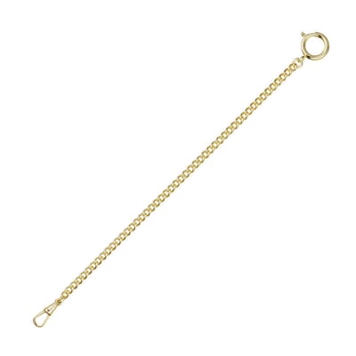 Zakhorlogeketting Panzer, verguld messing