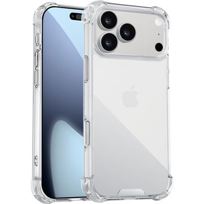 ShieldCase shock case geschikt voor iPhone 17 Pro (transparant) – stevige clear hoesje met valbescherming, slank design en perfecte pasvorm