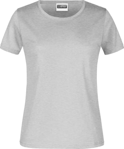 James And Nicholson Dames/dames Ronde Hals Basic T-Shirt (Grijze Heide)