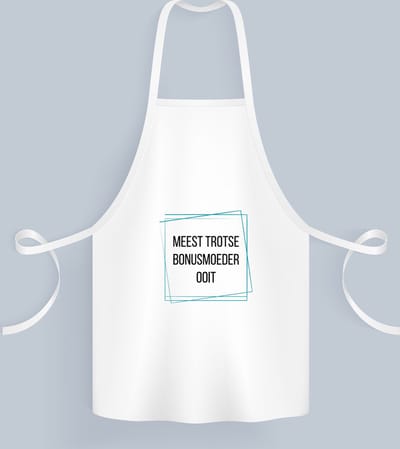 Akyol - meest trotse bonusmoeder ooit Keukenschort - Mama - trotse bonusmoeder - moeder cadeautjes - moederdag - verjaardagscadeau - verjaardag - cadeau - geschenk - kado - gift - moeder artikelen - 82 bij 71 cm