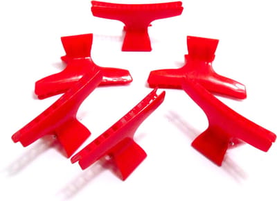6 kappers klemmen flexibel rood