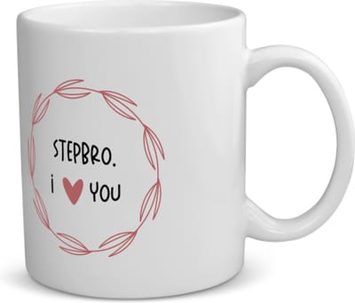 Akyol - stepbro i love you koffiemok - theemok - Broer - de liefste stiefbroer - verjaardagscadeau - verjaardag - cadeau - cadeautje voor broer - broer artikelen - kado - geschenk - gift - 350 ML inhoud