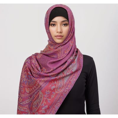 Bohemia Pashmina Hijab Sjaal Lange Moslim Kasjmier Sjaal Vrouwen Foulard Zachte Turban Hoofddoeken Voor Vrouwen Hoofdband Luxe pink