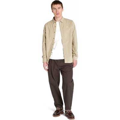 Timberland Corduroy Shirt Island Fossil Taglia: L | Camicie Casual Outlet | Uomo