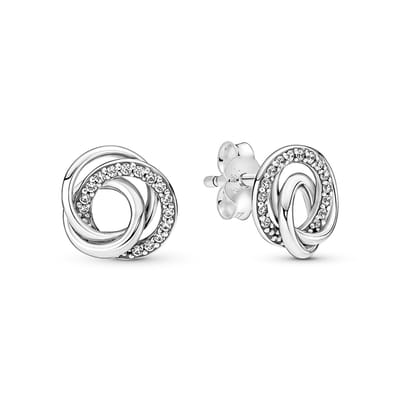 Pandora Moments Dames OorbellenOorknoppen Zilver - Zilverkleurig