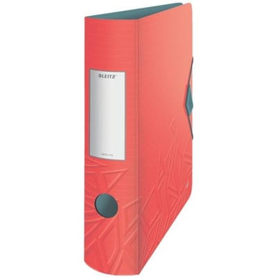 Leitz 180° Active Urban Chic PP Ordner Voor 500 Vel - Map voor A4 Documenten - Rugbreedte Van 82 mm - Rood