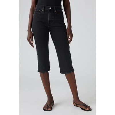 Levi's Wedgie Capri Jeans Black Taglia: W27 | Jeans straight fit Outlet | Donna | Ciano
