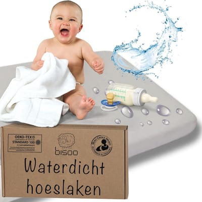 Compatibele Co-Sleeping Wiegjes met Waterdichte Hoeslakens en Matrasbeschermer 50x80/50x83 cm - 100% Jersey