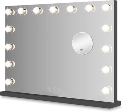 Hollywood Spiegel - Make Up Spiegel met Verlichting en Dimbare 10x Vergroting