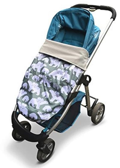 Waterdichte voetenzak voor kinderwagen, drager en autostoel - Universele pasvorm en uitneembare speelmat