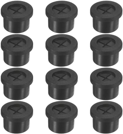 Set van 12 Rubber Grommets voor Kabels, 14mm Desk Grommet, Dubbelzijdige Flexibele Kabeldoorvoer, Desk Hole Cover voor Kabels en Draden