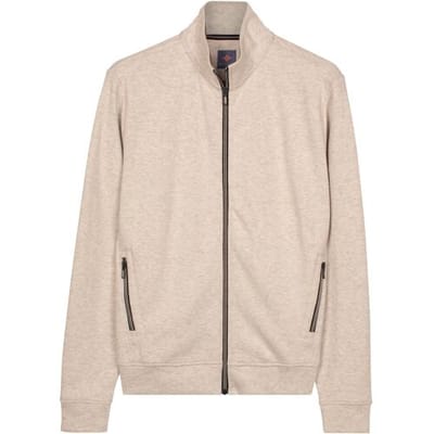 Baileys Vest Sweat Full Zip Subtle Faux-Uni Shell / male
