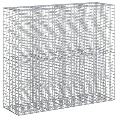 vidaXL - Gabion - verhoogd - bed - 2 - st - 170 - x - 50 - x - 150 - cm - Gegalvaniseerd - staal