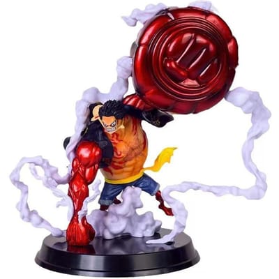 22cm Anime One Piece Luffy Grand Singe Lance du Roi Poing Géant Figurine d'Action Modèle Statue en PVC Faite à la Main Jouet de Collection Cadeau Ornements brown