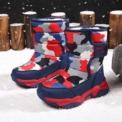 Kinderlaarzen Jongens Snowboots Meisjes Sport Sneakers Mode Pluche Warme Schoenen 26