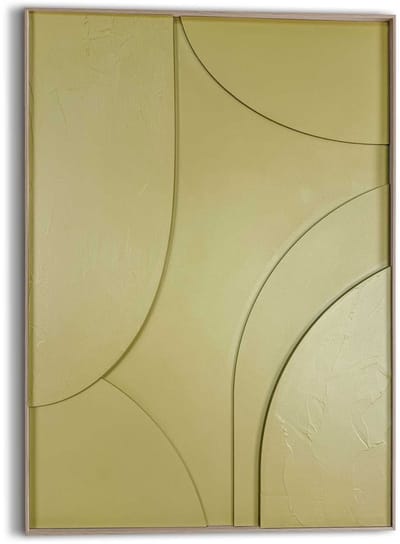 Schilderij 3D Art Stille Structuur - groen - 70 x 50 - Hout - REINDERS