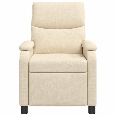 vidaXL - Recliner - Crèmekleurig - Stof