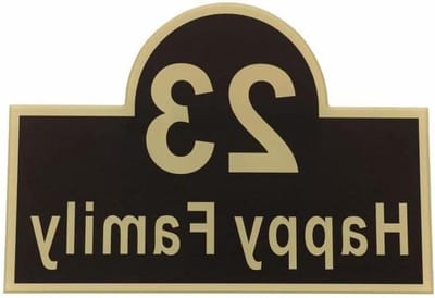 Huisnummer Plaquette - Adresbord Deur - Huis Decoratie - Krasbestendig Metaal - 250x175mm - Zwart