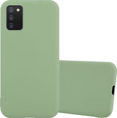 Cadorabo Hoesje geschikt voor Samsung Galaxy A03s in CANDY PASTEL GROEN - Beschermhoes gemaakt van flexibel TPU silicone Case Cover