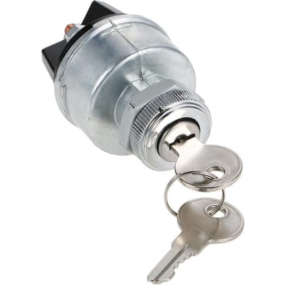 Universele contactslot contactslot cilinderslot met 2 sleutels voor auto tractor trailer gray