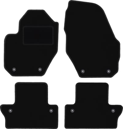 Zwarte veloursmatten voor: Volvo XC60 I crossover (2008-2017)