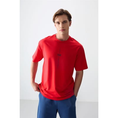 Oversized Geprinte Crew Neck T-shirt