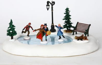 Lemax Kerstdorp Schaatsbaan - set van 9 - 4.5V adapter