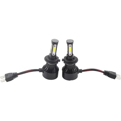 2 stuks Voertuig X7‑COB 6500K H7 LED Koplamp Hoge Voorlamp Lamp Aluminium ABS wit