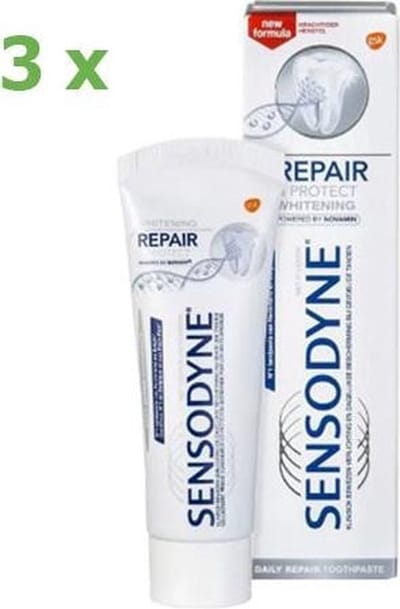Sensodyne - Tandpasta - Repair & Protect - Whitening - 75ml x 3