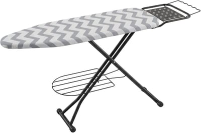 Strijkplank - 110 x 33 cm - voor stoomstrijkijzer - verstelbaar - zigzag