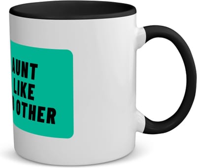 Akyol - aunt like no other koffiemok - theemok - zwart - Tante - geweldige tante - niemand anders - verjaardag - cadeau - kado - bedankje - geschenk - 350 ML inhoud