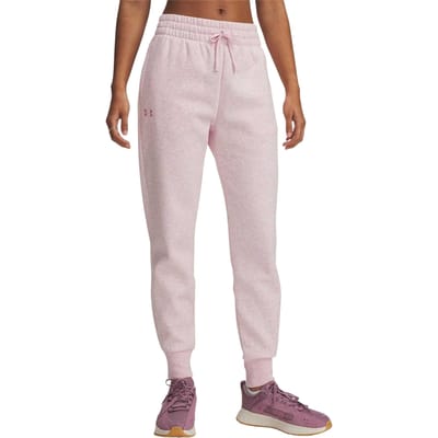 Under Armour Dames/Dames Rival Fleece Joggers (Roze)