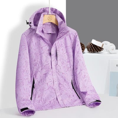 Koppel Winddicht Waterdicht Grote Maat Enkel Jas Casual Buitensporten Heren- en Damesjas Ademend Heren Camouflage Jas 3XL pink