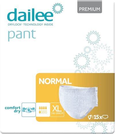 Dailee Pants Normal XL - 84 nappies for adults - diapers for the elderly - pack of 6 pack of 14 incontinence trousers