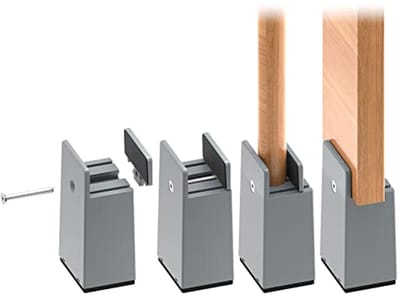 Verstelbare meubelverhogers 10 cm - 4 stuks robuuste verhogers voor banken, tafels en stoelen