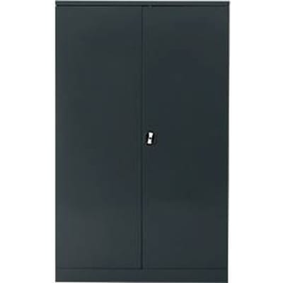 Stalen kast, H 1950 x B 920 x D 500 mm, antracietgrijs/antracietgrijs
