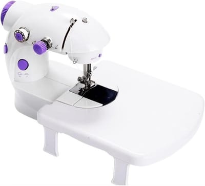 Mini Naaimachine - Kleine Naaier - Kleine Reparaties - Dubbele Draad - 10x10x10 mm - Zwart Wit